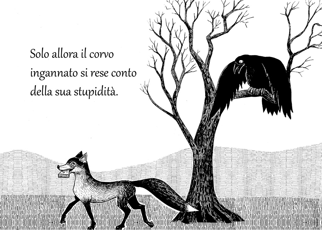 Illustrazioni di Ivan Murgia Da Fedro La volpe e il corvo Illustrazioni di Ivan Murgia Da Fedro La volpe e il corvo