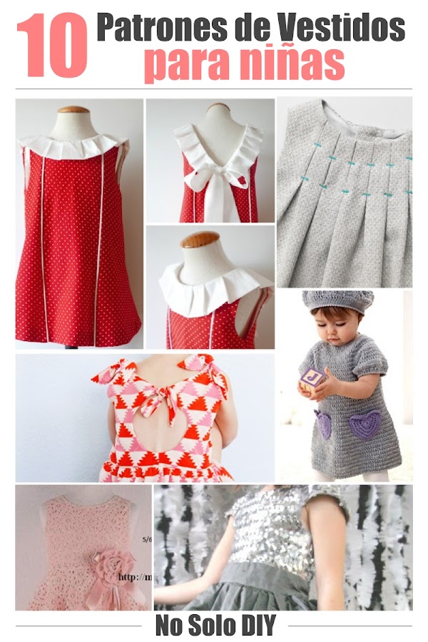 10 patrones para vestidos de niñas | Manualidades