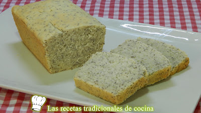 Receta de pan de molde casero sin gluten y con semillas de chia