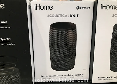 Easily play songs from your mobile device with the iHome Acoustical Knit Bluetooth Speaker (iBT77)