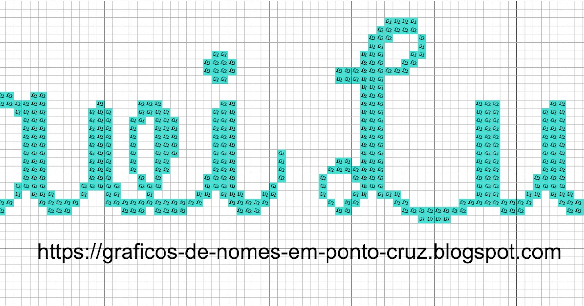 Davi Em Ponto Cruz Gráficos de Nomes em Ponto Cruz: Nomes com "D" - nº 01