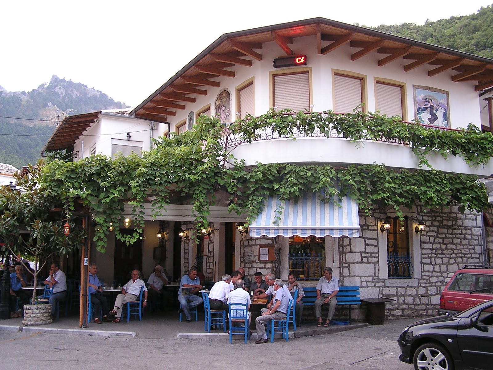 horská vesnice Panagia na ostrově Thassos Řecko horská vesnice Panagia na ostrově Thassos Řecko