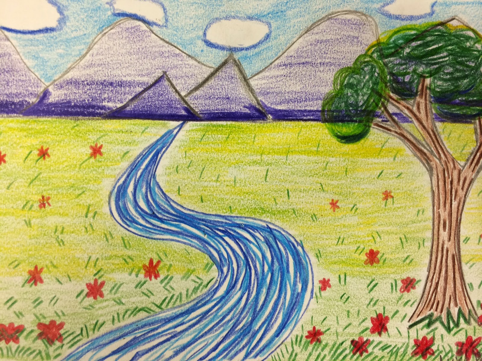 Mrs. Wille's Art Room: Step-by-step Landscape Drawings