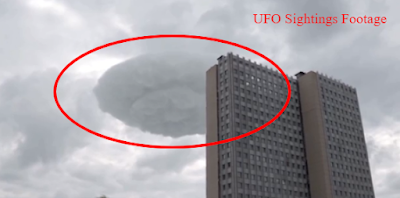 UFO over Moscow in Russia looks exactly like a flying saucer.
