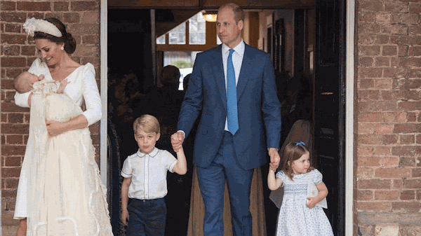 Los duques de Cambridge bautizaron a su tercer hijo el príncipe Louis