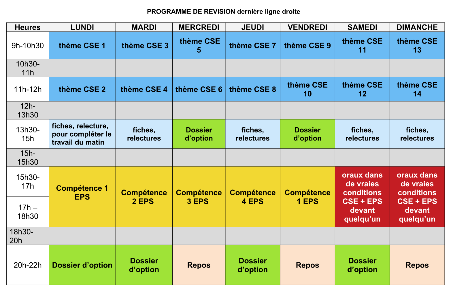exemple planning revision crpe