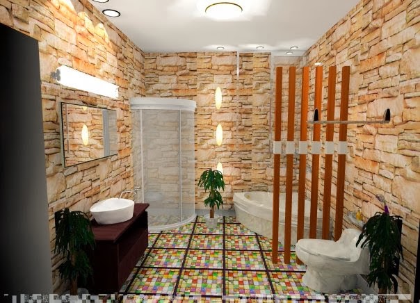 Desain interior model kamar mandi minimalis 2015