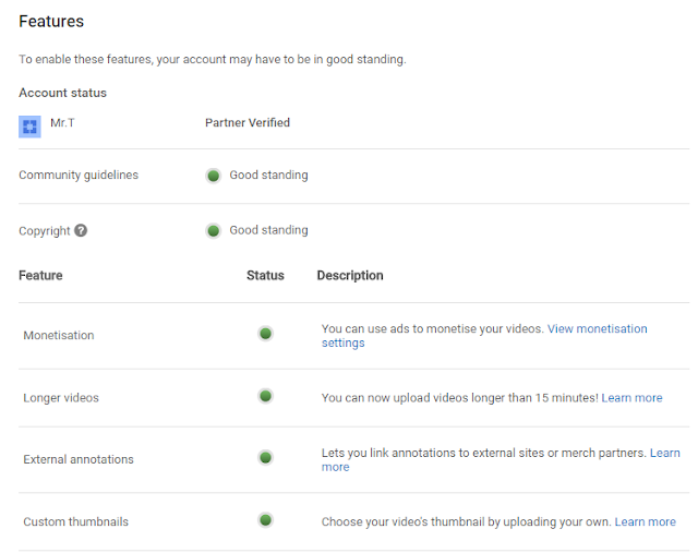 YouTube partner prorgam Earn more money from YouTube - partner program enabled.
