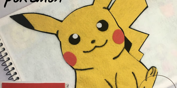 Capa de Caderno Pokémon em Feltro DIY Com Molde Grátis para Imprimir        x