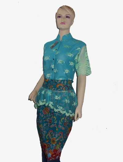  Model  Baju Batik Wanita Setelan Rok  Kebaya Brokat 
