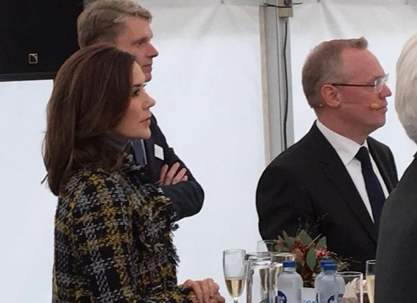 Crown Princess Mary attended the opening of renoved Skærbæk Power Station (Skærbækværket) in Fredericia