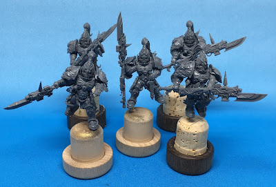 Adeptus Custodes Squad with Halberds WIP Assembled