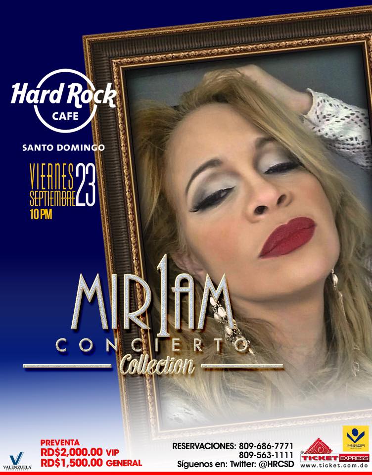 La Diva MiriamCruz Concierto "Collection" en HRCSD Viernes 23 Sept