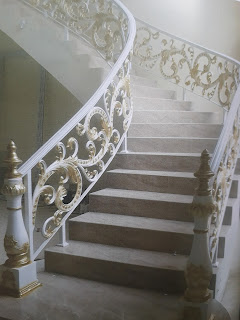 Railing Tangga Layang Tangga Klasik, Tangga Antik, Tangga Besi Tempa