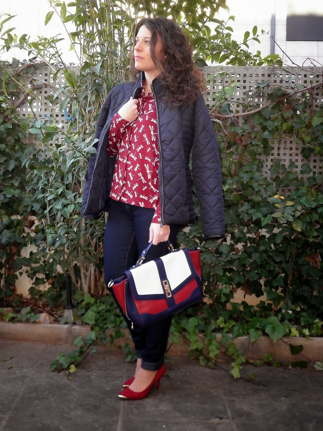 libelulas, burdeos, mi vestido azul, fashion blogger, moda, castellón, look, spain