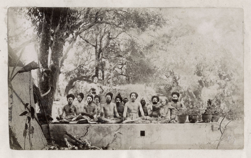 Group of Indian Hindu Religious Ascetic or Sadhus - c1880's
