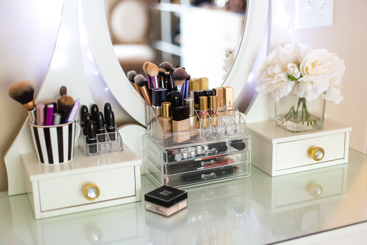 ikea vanity vanity, beauty space, makeup lover, prada marfa, ikea vanity