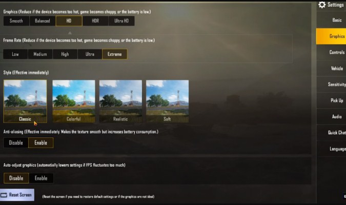 Setting Fitur Anti-Aliasing di PUBG Mobile Setting Fitur Anti-Aliasing di PUBG Mobile