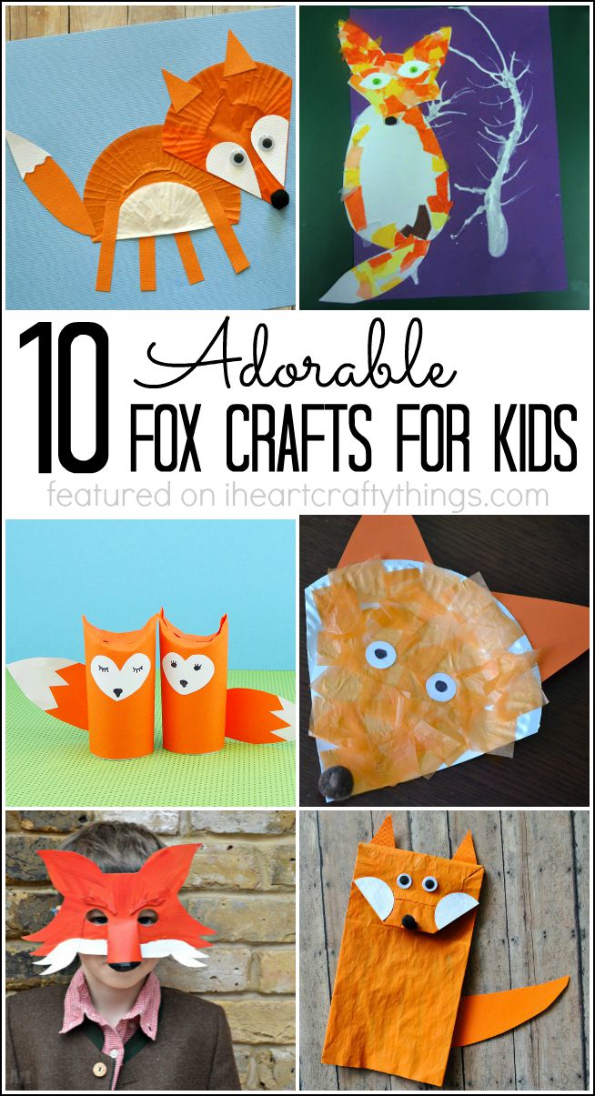 10 Adorable Fox Crafts for Kids | I Heart Crafty Things