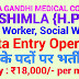 IGMC शिमला में डाटा एंट्री ऑपरेटर और फील्ड वर्कर के पदों पर भर्ती !! IGMC RECRUITMENT