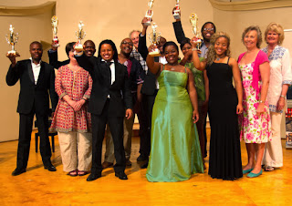 Winners and invited judges at the 2013 Amazawi Omzansi Africa / Voices of South Africa Project