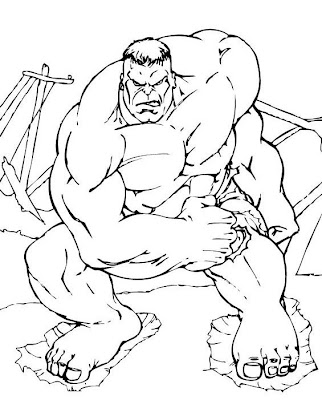 12 Free Printable The Hulk Coloring Pages