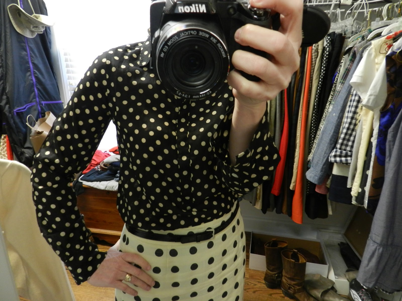 TWEED AND TOILE Review J Crew PolkaDot Popover