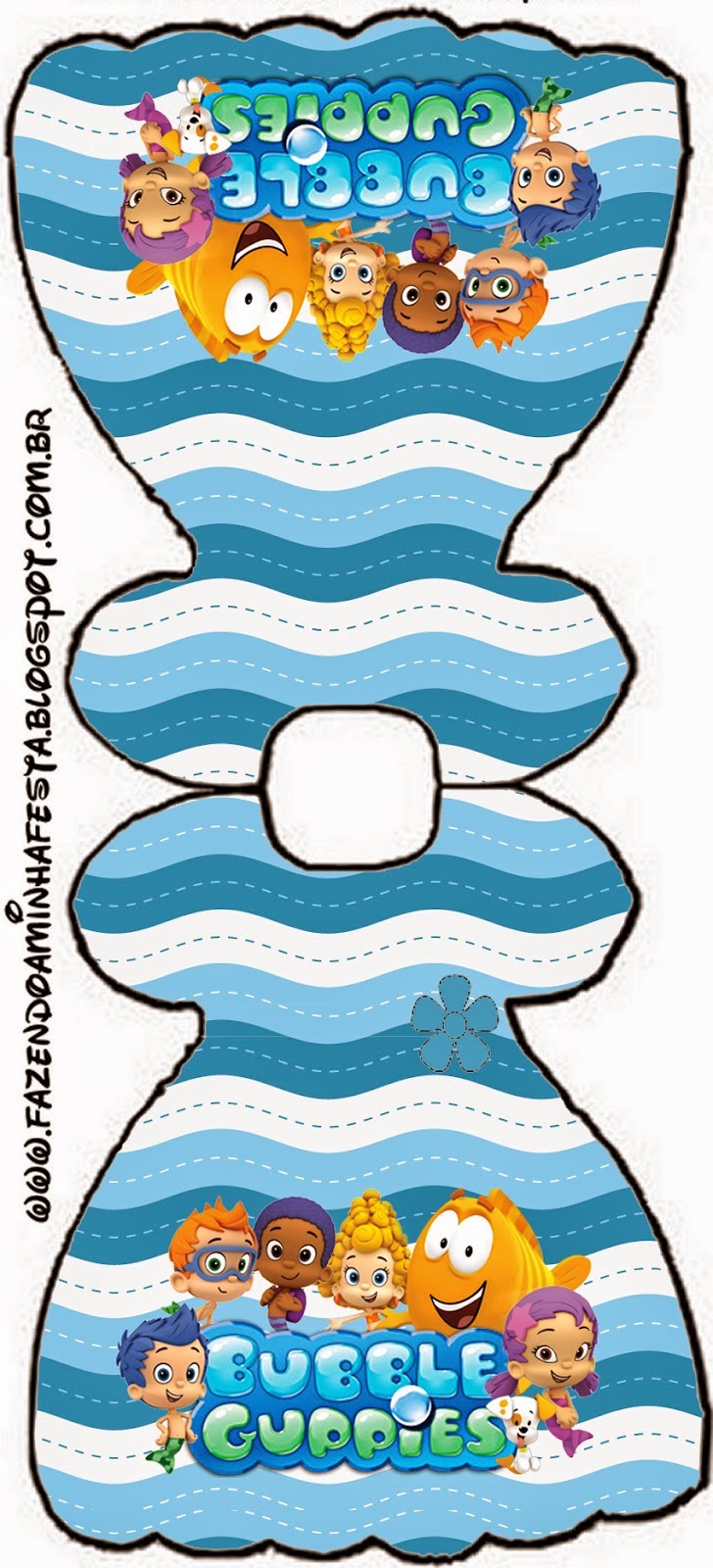 Bubble Guppies Free Printable Invitations. Dress invitation.