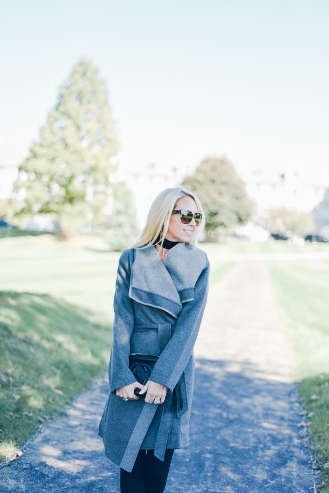 Lucky brand wool wrap top coat