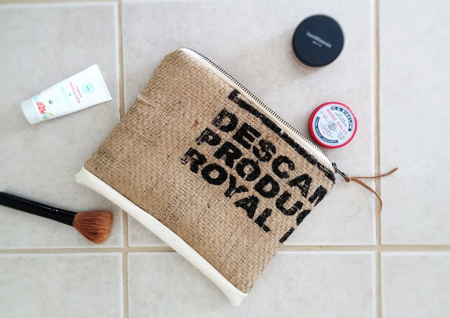 Burlap Zipper Pouch by Lina and Vi Burlap Zipper Pouch by Lina and Vi