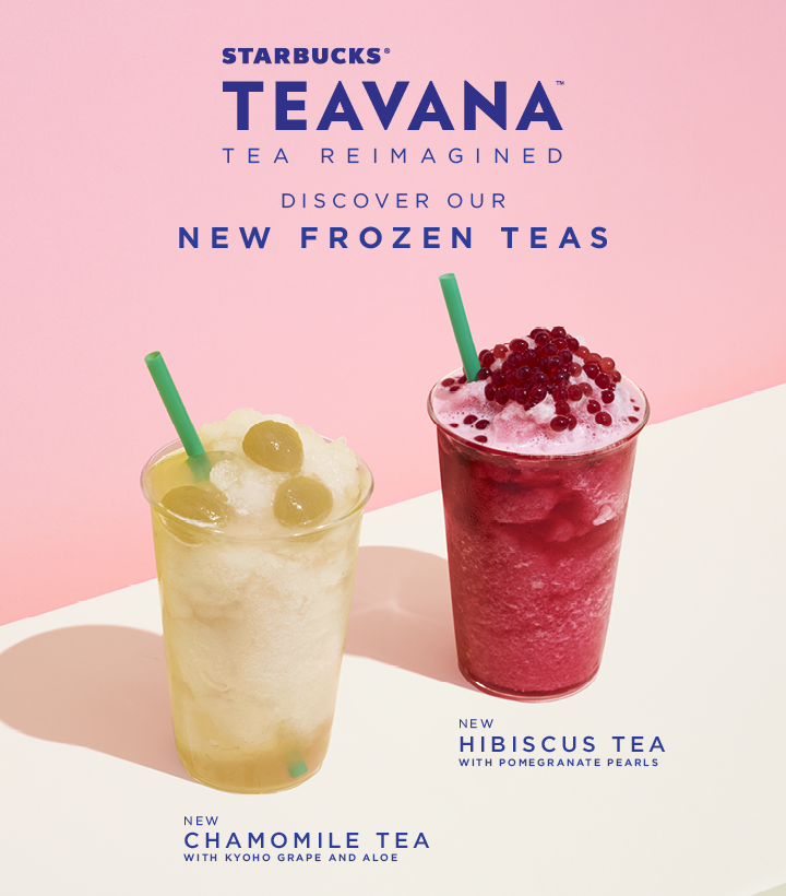 Starbucks Launched New Teavana Frozen Tea Beverages! Blog for Tech