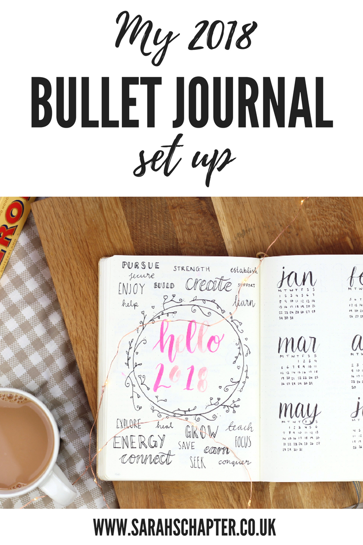 Setting up my bullet journal for 2018 | Sarah's Chapter