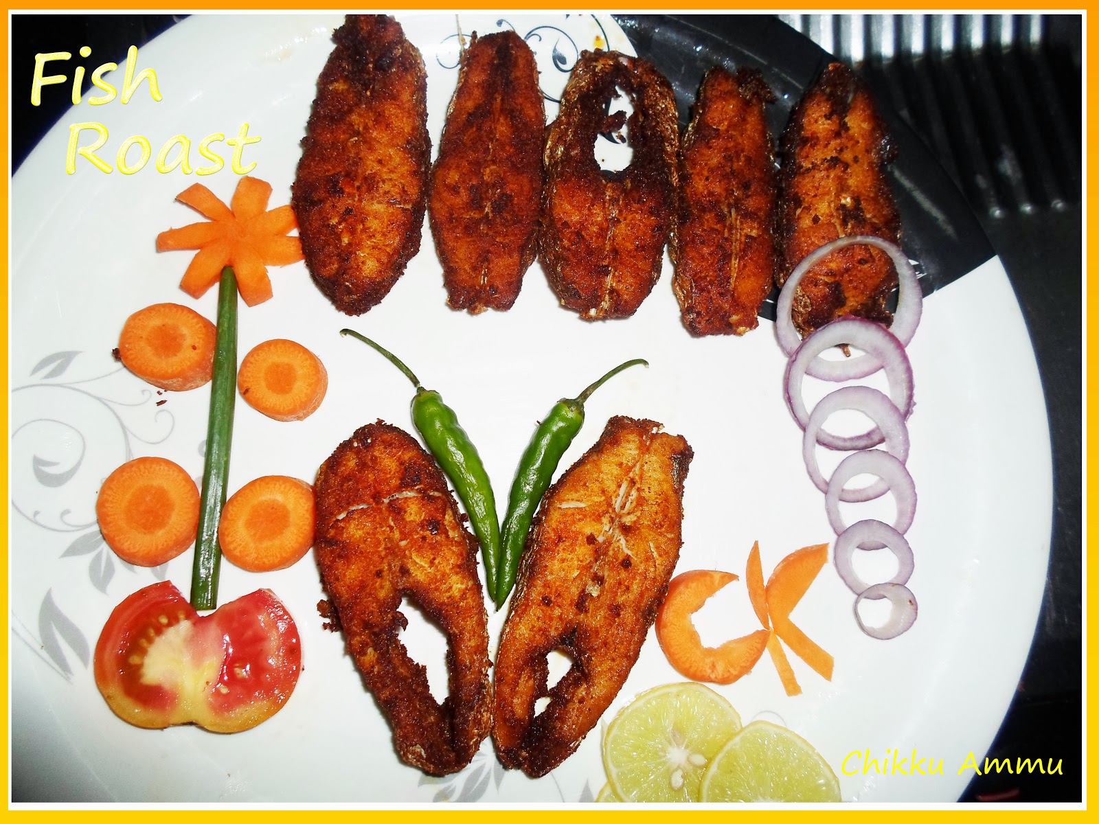 Chikkus Kitchen Fish Roast Recipe / Fish Fry Recipe