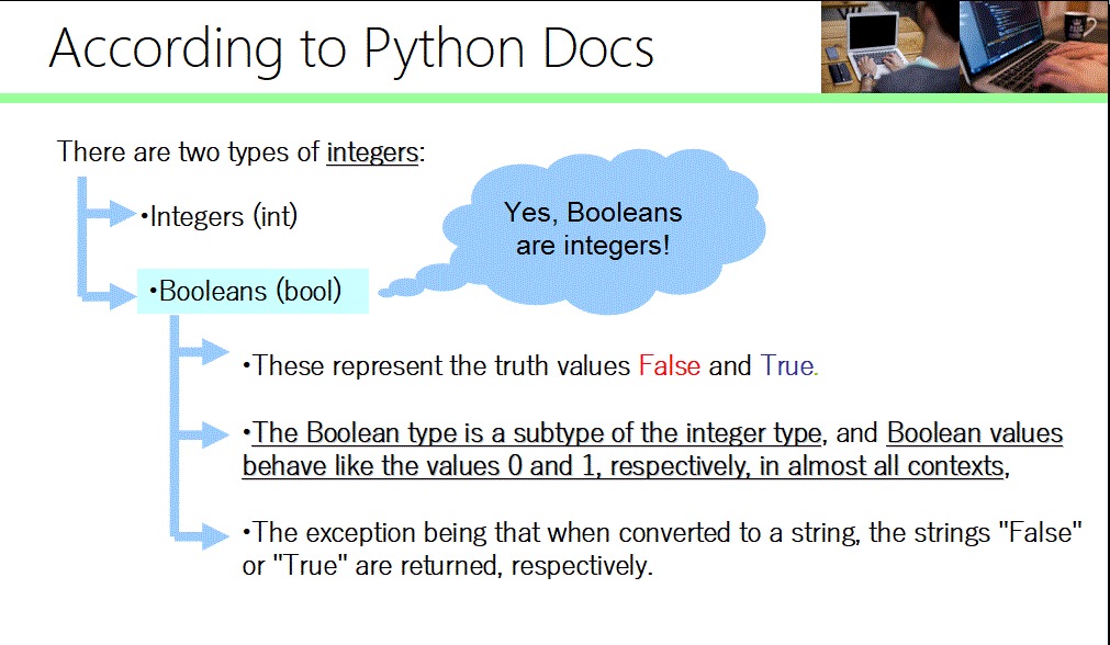 Booleans are integers?!