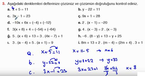 7. Sınıf Matematik Koza Yayınları 123. Sayfa Cevapları