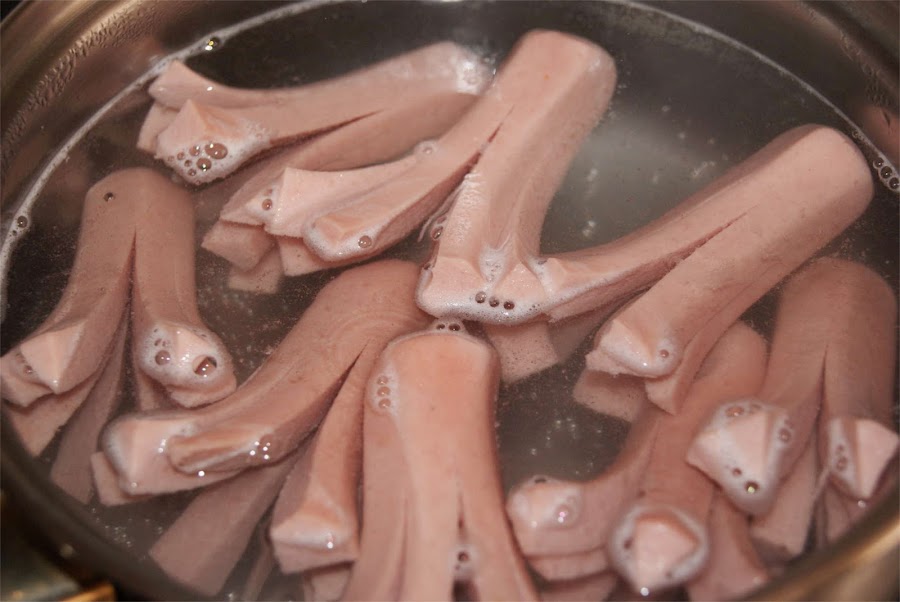 pulpitos de salchicha paso 2