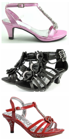 childrens high heels