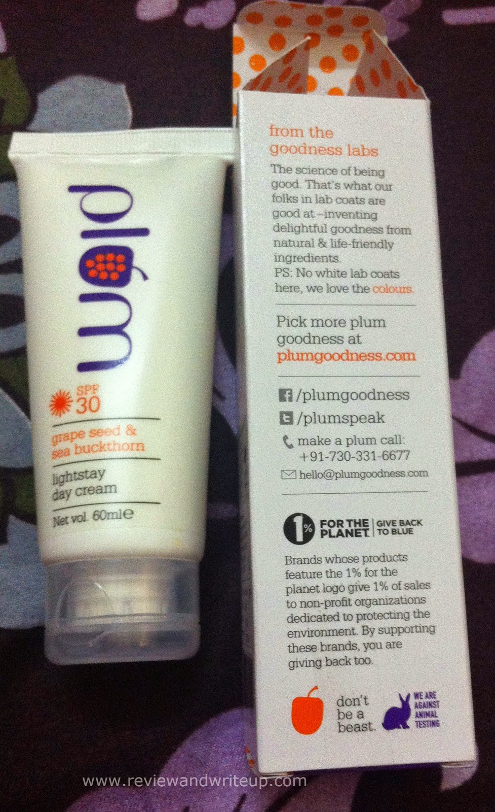 plum fairness cream