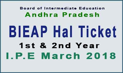 bieap.cgg.gov.in 2018 BIEAP hall tickets download BIEAP Inter Hall Ticket 2018 - bieap.cgg.gov.in halltickets