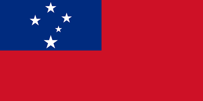 Logo Gambar Bendera Negara Samoa PNG JPG ukuran 800 px