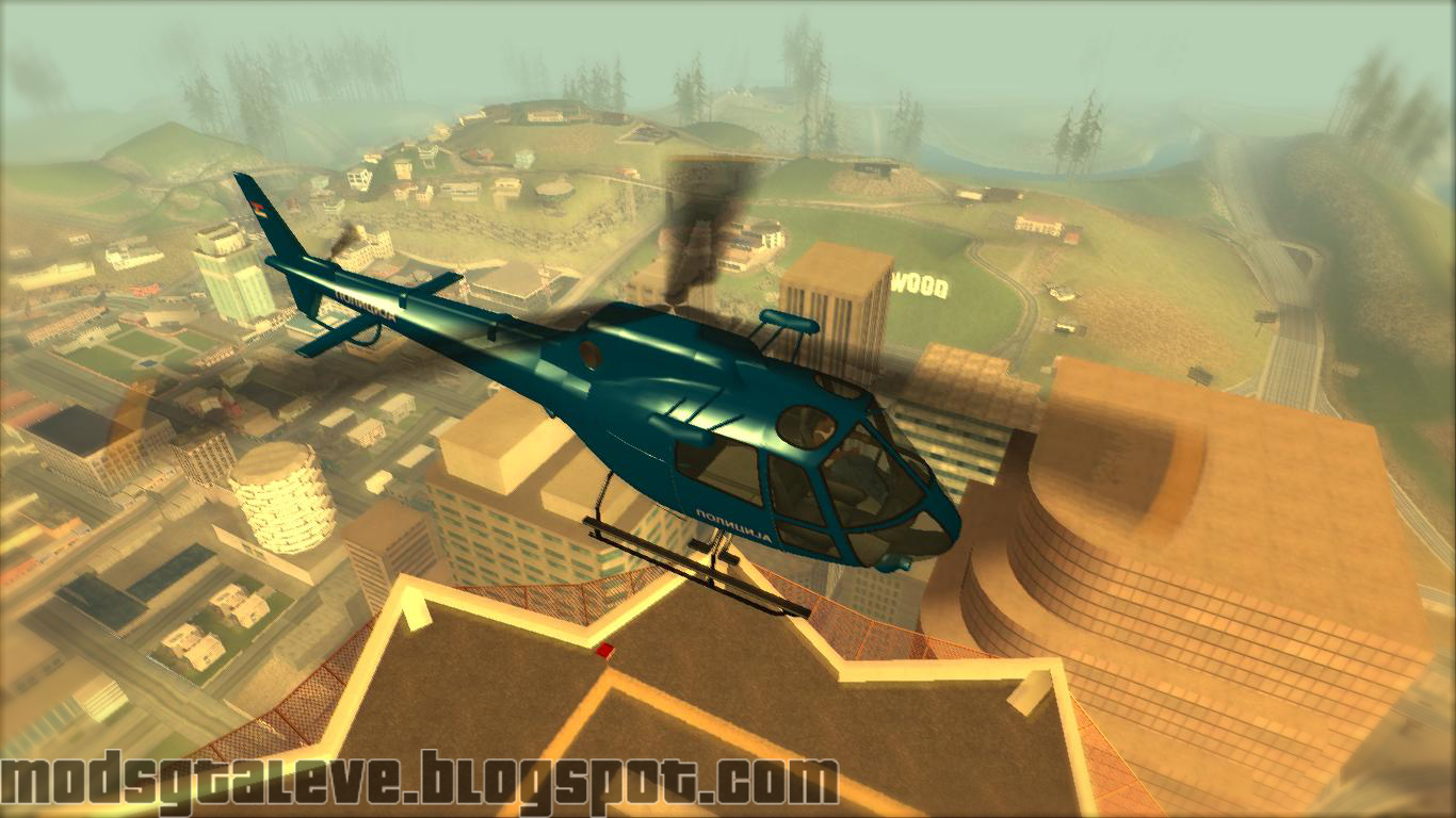 GTA San Andreas - como pegar helicóptero San News Chopper no início do jogo  