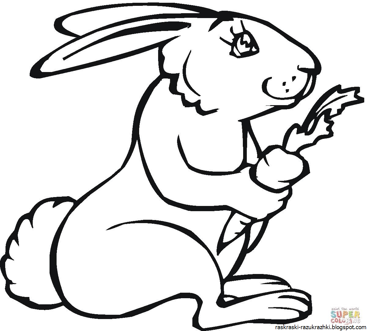 Раскраска Кролик