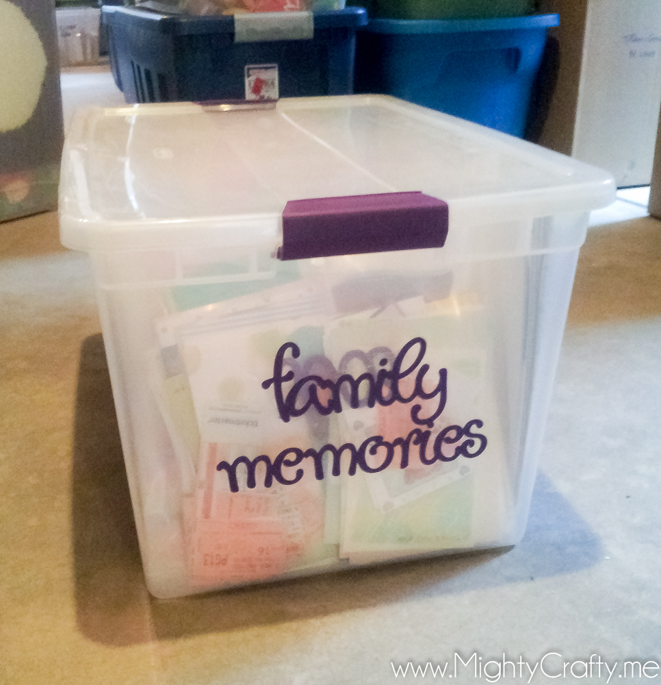 MightyCrafty Family Memories Storage