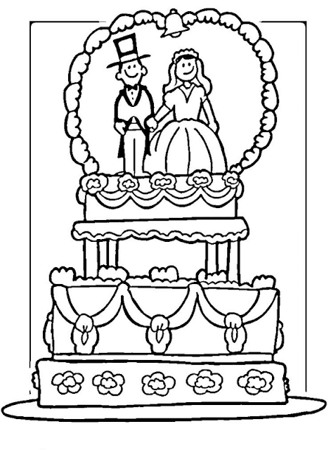 Mewarnai Gambar Pengantin - 5 Mewarnai Gambar Pengantin - 5