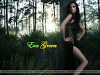 computer wallpaper, eva green, 5221, eva posing in sizzling dress in jungle, leg show