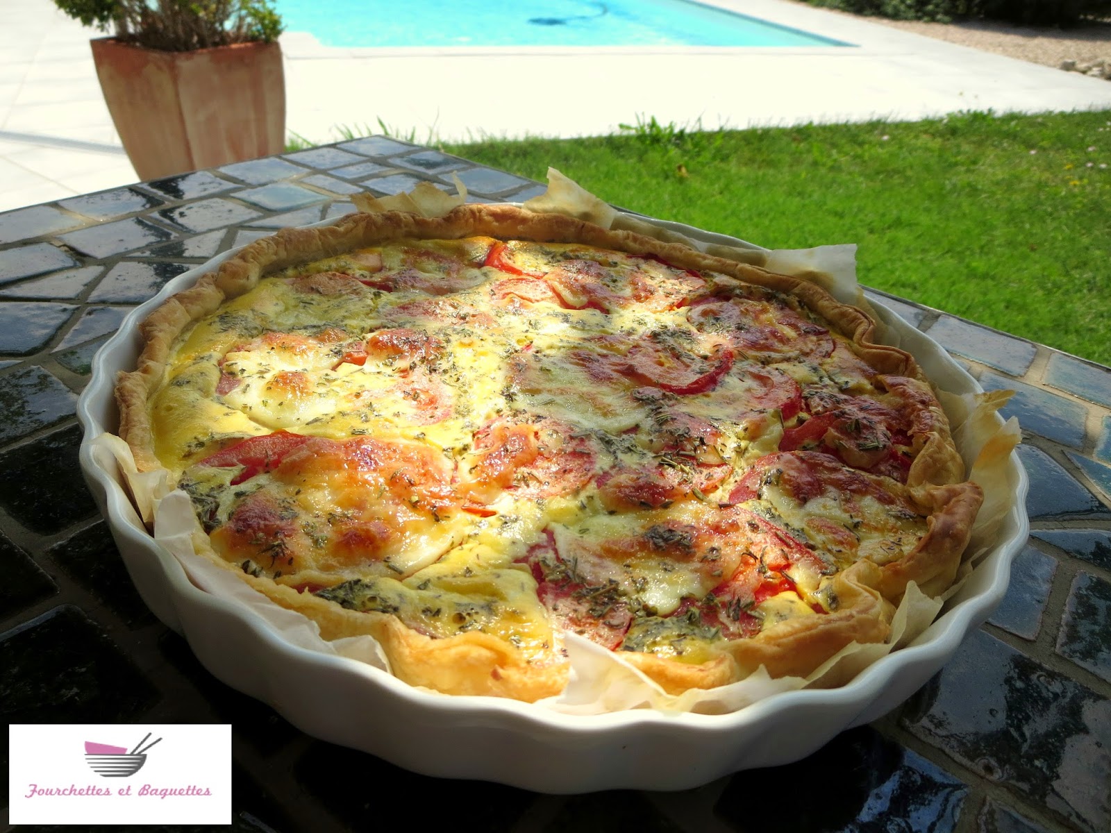 Fourchettes et Baguettes: Quiche au thon, tomates et mozzarella