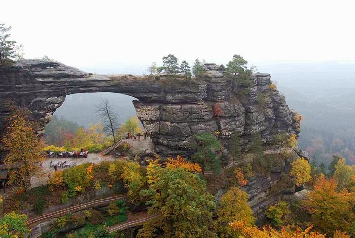 Pravcicka Gate | Pravcická Brána Pravcicka gate is the biggest natural arch in Europe. It is considered the most beautiful natural formation in the Czech-Saxon Switzerland region.