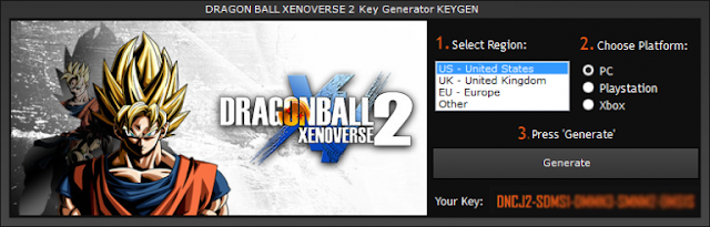 Dragon Ball Xenoverse 2 chiave di attivazione