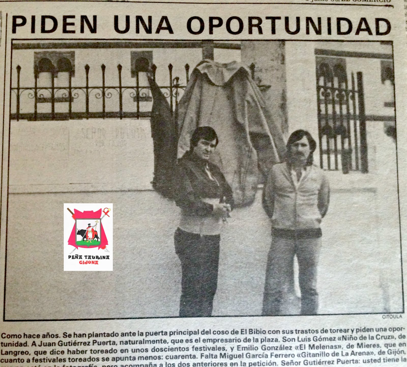 GIJON TOROS LA OPORTUNIDAD