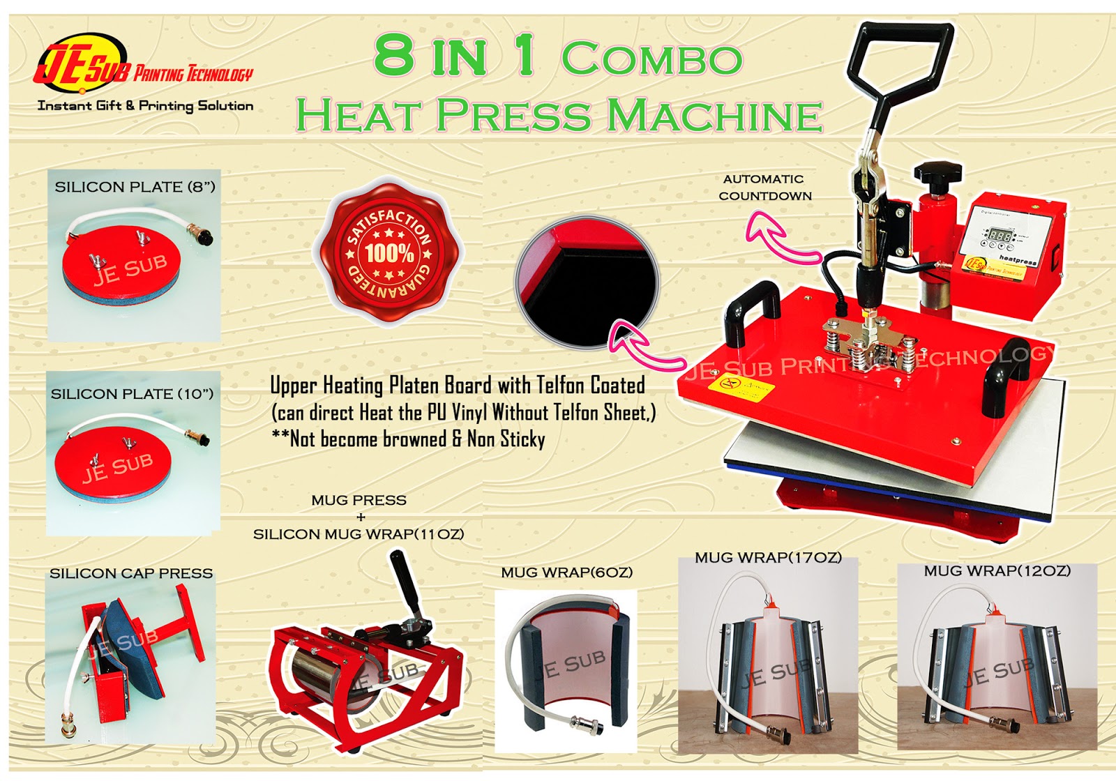 Heat Press Machine Heat Transfer Machine Malaysia Supplier 2015